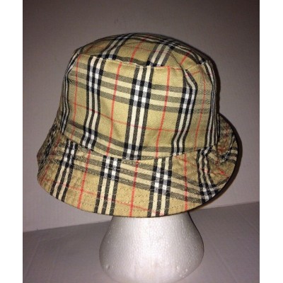 NOVA Print Check Bucket HAT CAP Multi Colors  eb-81059267